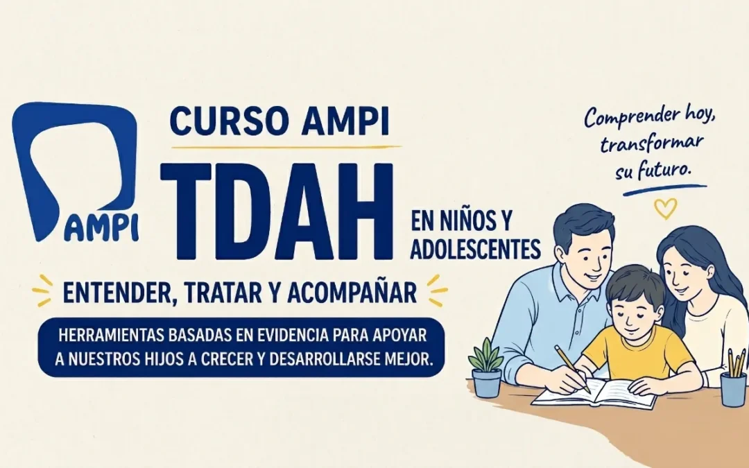 Invitación a curso AMPI: TDHA en niños y adolescentes; entender, tratar y acompañar